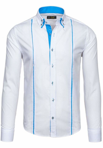 Košulja muška elegantna dugih rukava bijela Bolf 4744