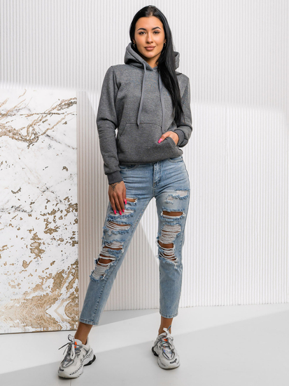 Ženska majica s klokanom Grafit Bolf W02A1