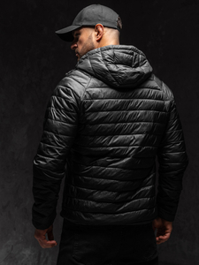 Crna muška prošivena međusezonska jakna Bolf 58M13021A1