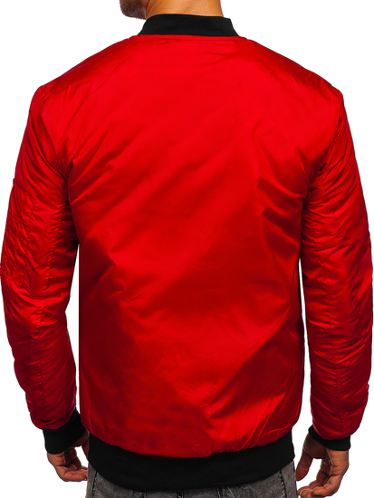 Muška prijelazna jakna bomber crvena Bolf AK95