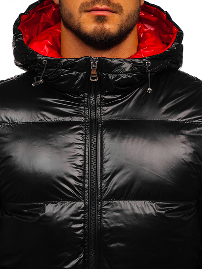 Muška prošivena zimska jakna Crna Bolf 99311