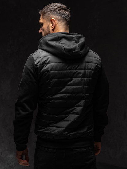 Crna prijelazna muška jakna Bolf KS2232