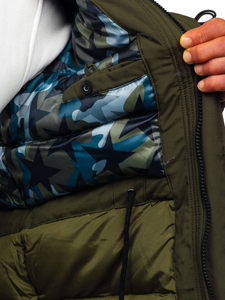 Jakna muška zimska parka zelena Bolf 1795