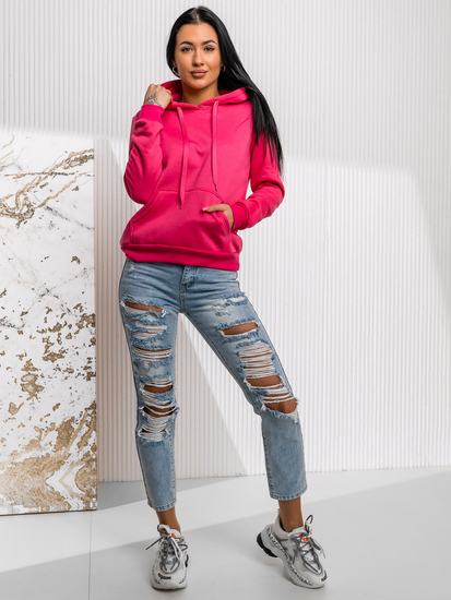 Ženska majica s klokanom Fuksija Bolf W02A1