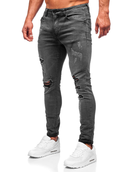 Crne muške traperice slim fit Bolf KS2081A