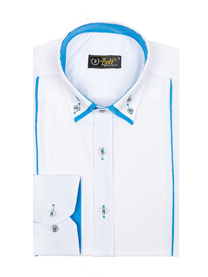 Košulja muška elegantna dugih rukava bijela Bolf 4744