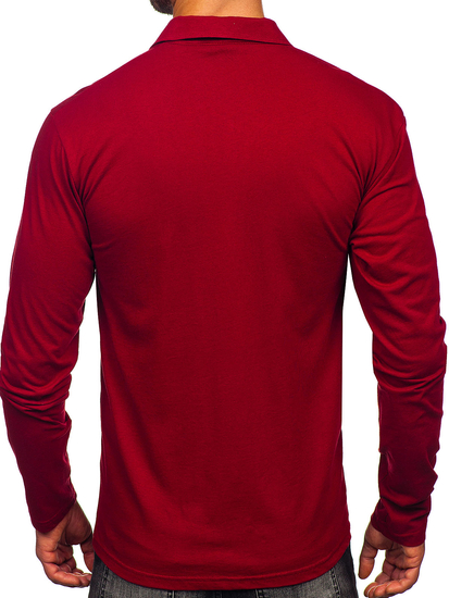 Muška pamučna polo majica dugih rukava Klaret Bolf 5119