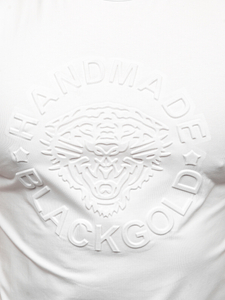 Bijela muška majica s printom Bolf MT3056