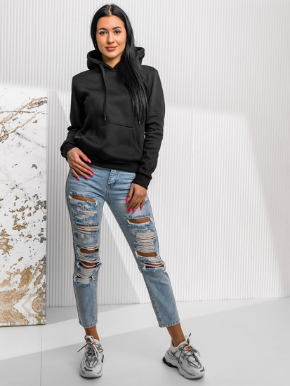 Ženska majica s klokanom Crna Bolf W02A1