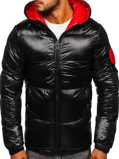 Muška prošivena zimska jakna Crna Bolf 99311