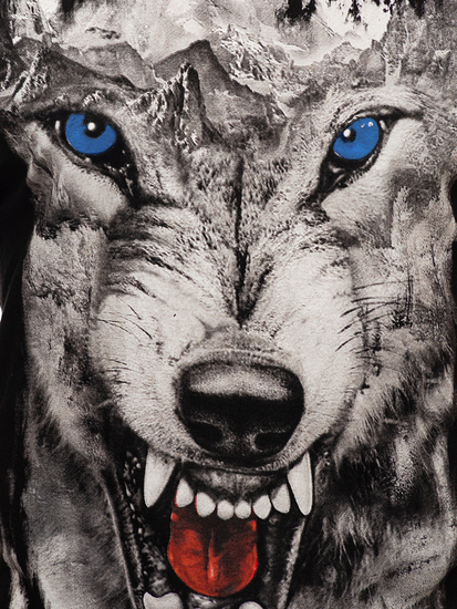 Crna majica tank top s printom Bolf 14824