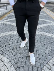 Elegantne muške hlače Crna Bolf 0031