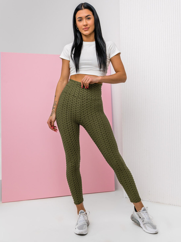 Kaki ženske tajice Bolf YW88024