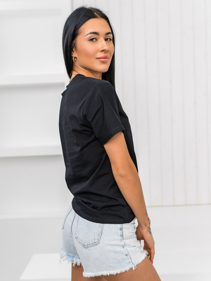 Ženska majica s printom Crna Bolf 97T2102