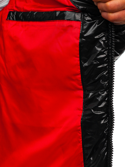 Muška prošivena zimska jakna Crna Bolf 99311