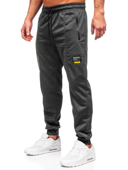 Antracit muške sportske hlače za trčanje Bolf JX6333