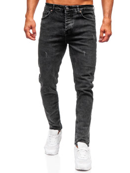 Crne muške slim fit jeans hlače Bolf 6488