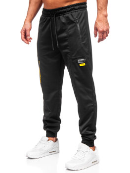 Crne muške sportske hlače za trčanje Bolf JX6333