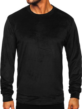 Crni muški sweatshirt od velura Bolf 8B1166