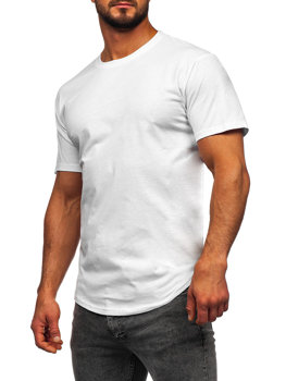 Duga majica muška bez printa bijela Bolf 14290