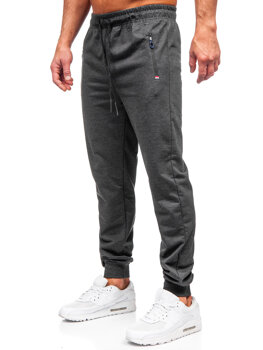 Grafitne muške sportske hlače za trčanje Bolf JX6107