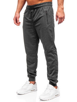 Grafitne muške sportske hlače za trčanje Bolf JX6109