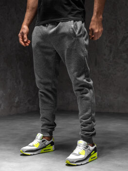 Grafitne muške sportske hlače za trčanje Bolf XW01-C
