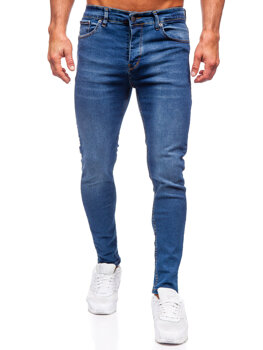 Mornarsko plave muške slim fit jeans hlače Bolf 6262