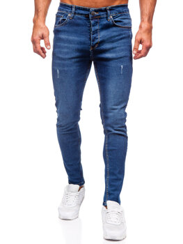 Mornarsko plave muške slim fit jeans hlače Bolf 6264