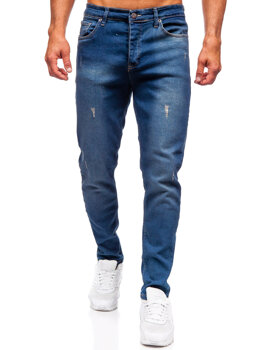 Mornarsko plave muške slim fit jeans hlače Bolf 6518