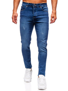 Mornarsko plave muške slim fit jeans hlače Bolf 6564-1