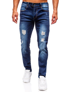 Mornarsko plave muške slim fit jeans hlače Bolf MP0017BS