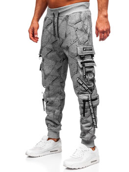 Muške tople Cargo joggers Sivo Bolf HSS340