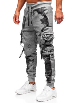 Muške tople Cargo joggers Sivo Bolf HSS342