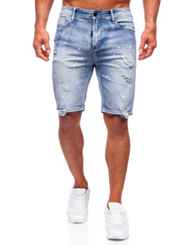 Svijetloplave kratke jeans hlače za muškarce Denley MP0263BC