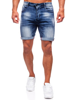 Tamnoplave kratke jeans hlače za muškarce Denley MP0261B