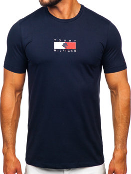 Tamnoplavi muški T-shirt s printom Tommy Hilfiger TH10082