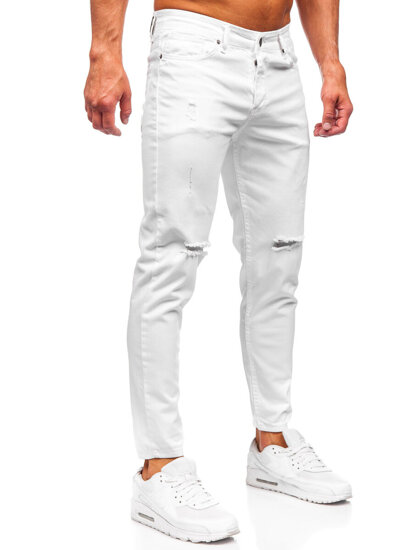 Bijele muške slim fit traperice Bolf 5873