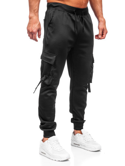 Crne cargo hlače muške joggers trenirka Bolf 8K1118