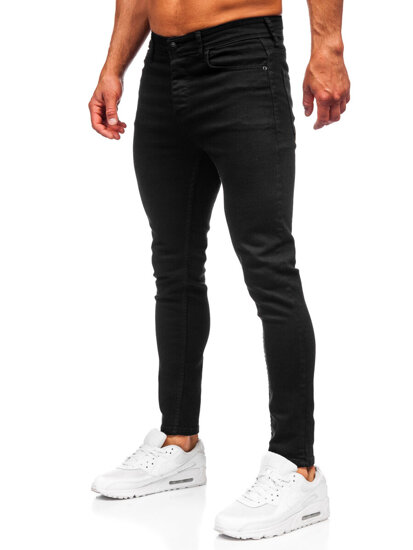 Crne muške slim fit jeans hlače Bolf 6100