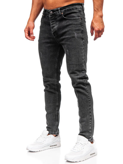 Crne muške slim fit jeans hlače Bolf 6488