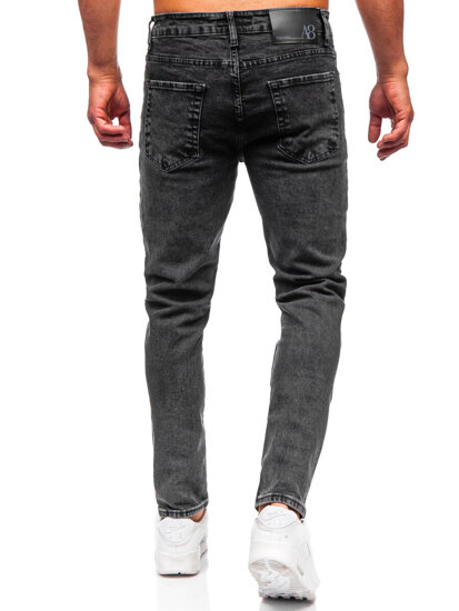 Crne muške slim fit jeans hlače Bolf 6488