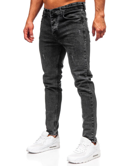 Crne muške slim fit jeans hlače Bolf 6497