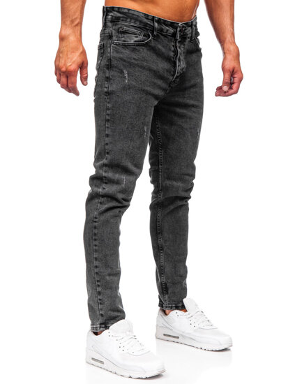 Crne muške slim fit jeans hlače Bolf 6497