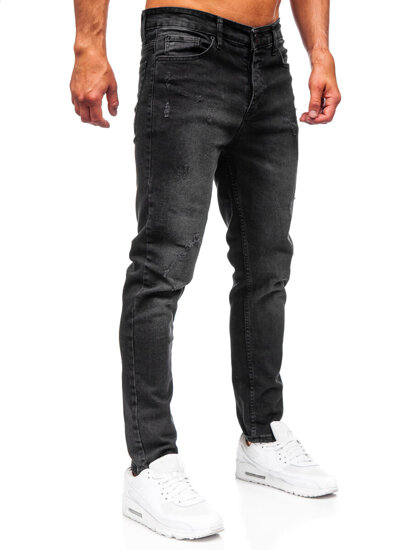 Crne muške slim fit jeans hlače Bolf 6504