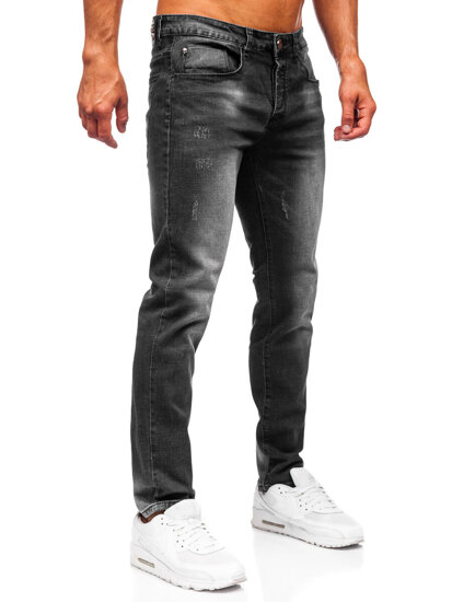 Crne muške slim fit jeans hlače Bolf MP0064N