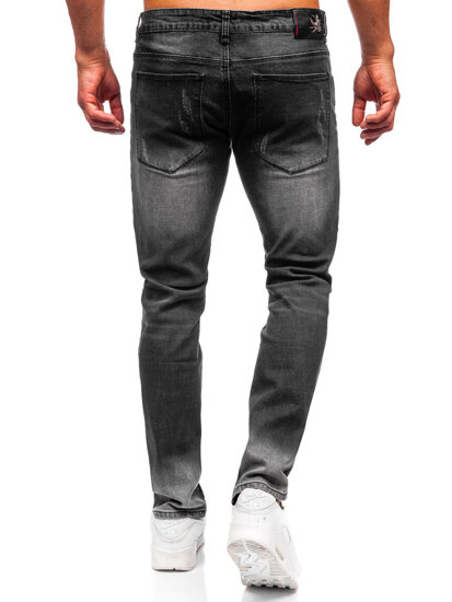 Crne muške slim fit jeans hlače Bolf MP0064N