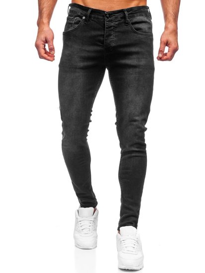 Crne muške traper hlače skinny fit Bolf R923