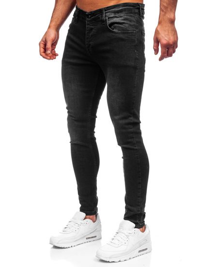 Crne muške traper hlače skinny fit Bolf R924