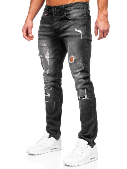 Crne muške traper hlače slim fit Bolf MP0086N